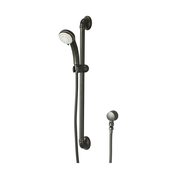 Olympia Faucets Handheld Shower Set, Wallmount, Moroccan Bronze P-4430-MZ